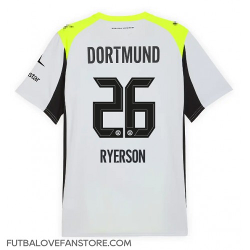 Borussia Dortmund Julian Ryerson #26 Vonkajší futbalový dres 2025-26 Krátky Rukáv Borussia Dortmund Julian Ryerson #26 Vonkajší futbalový dres 2025-26 Krátky Rukáv